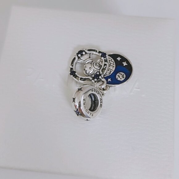 Pandora Star Wars Princess Leia Double Dangle Charm S925 Silver with box - Picture 3 of 7